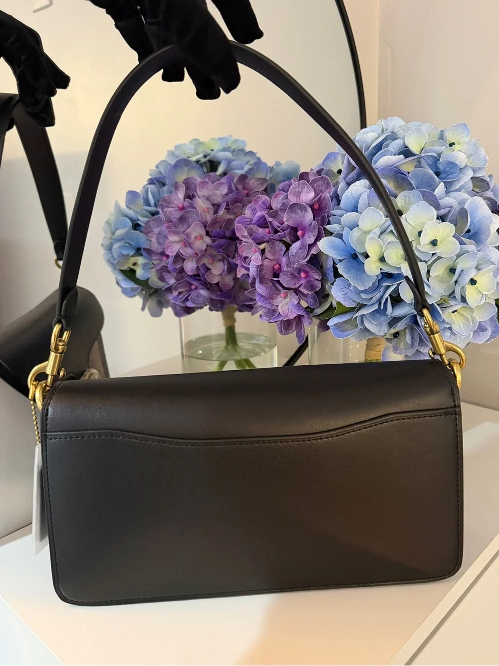 Coach Tabby Shoulder Bag 26 in Black Leather